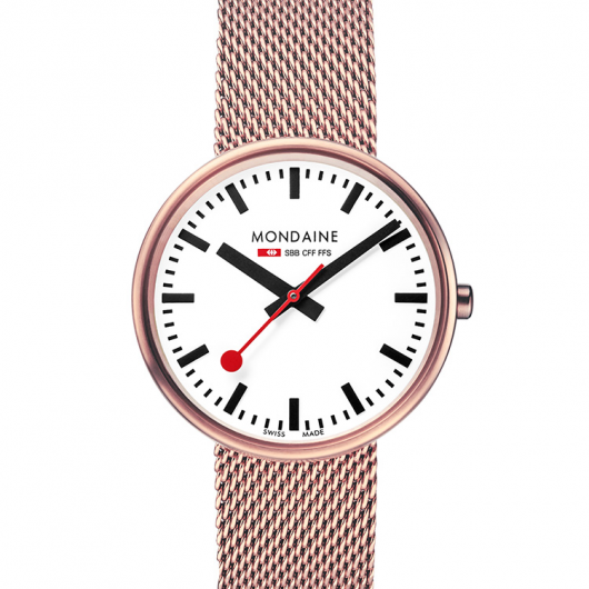 萬年鐘錶 - MONDAINE  瑞士國鐵   SBB系列MINI GIANT小巨人腕錶   XM-76311RM  錶徑35MM