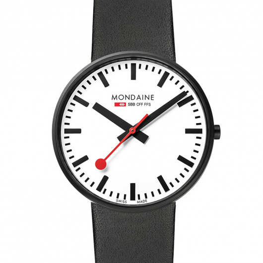 萬年鐘錶 - MONDAINE  瑞士國鐵   SBB系列MINI GIANT小巨人腕錶   XM-660811K   錶徑42MM