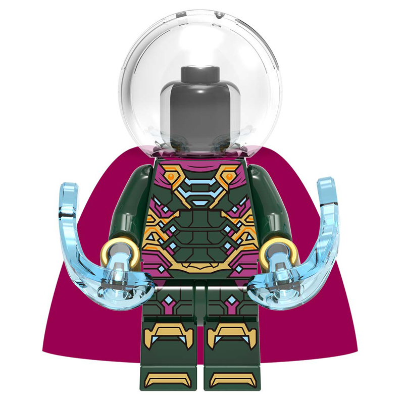 Mysterio Spider-Man Custom Marvel Super Heroes Minifigs Minifigures Fit Lego X1188