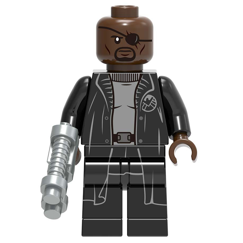 Nick Fury Spider-Man Minifigs Fit Lego