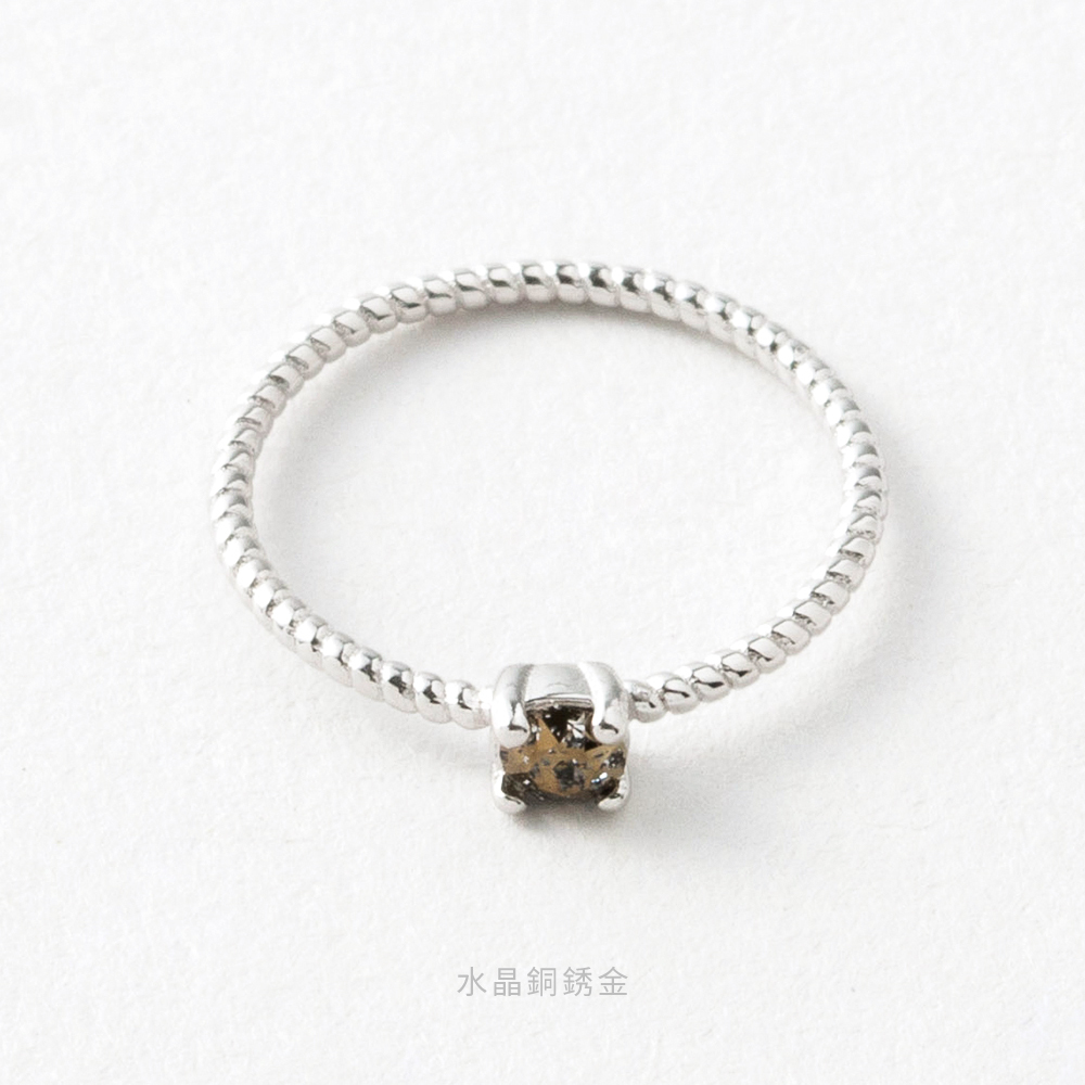 施華洛世奇 單鑽 S925 純銀 防小人 尾戒