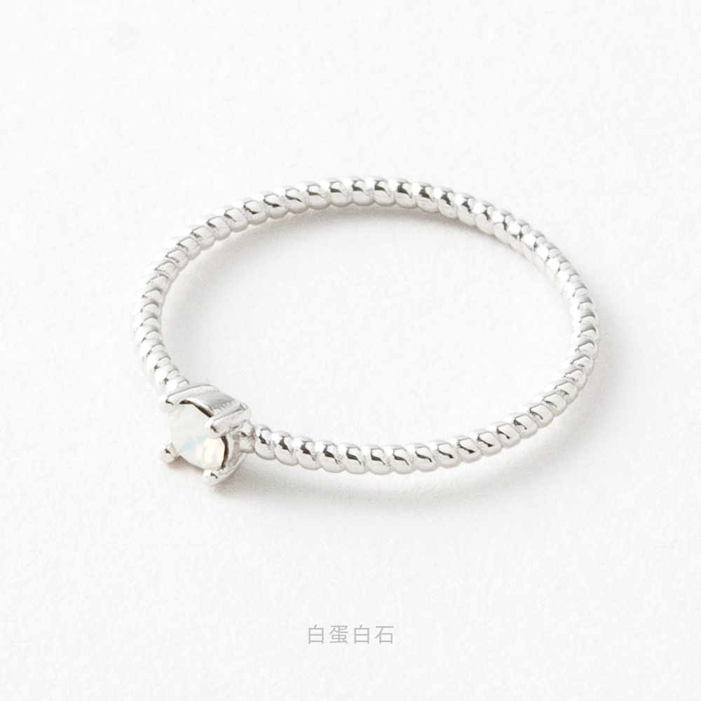 施華洛世奇 單鑽 S925 純銀 防過敏 戒指