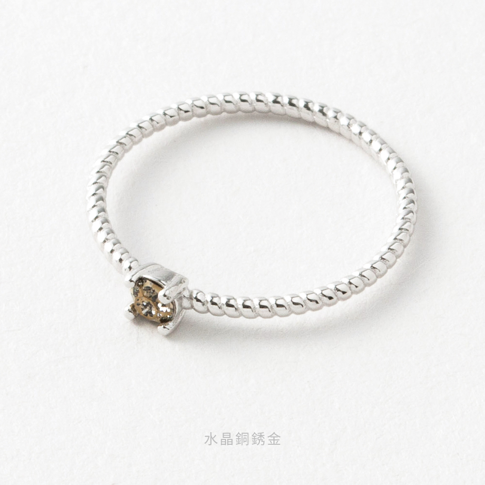 施華洛世奇 單鑽 S925 純銀 防過敏 戒指