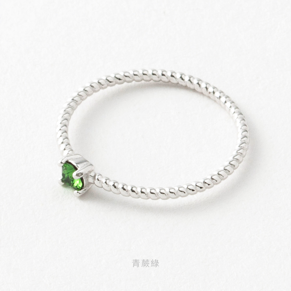 施華洛世奇 單鑽 S925 純銀 防過敏 戒指