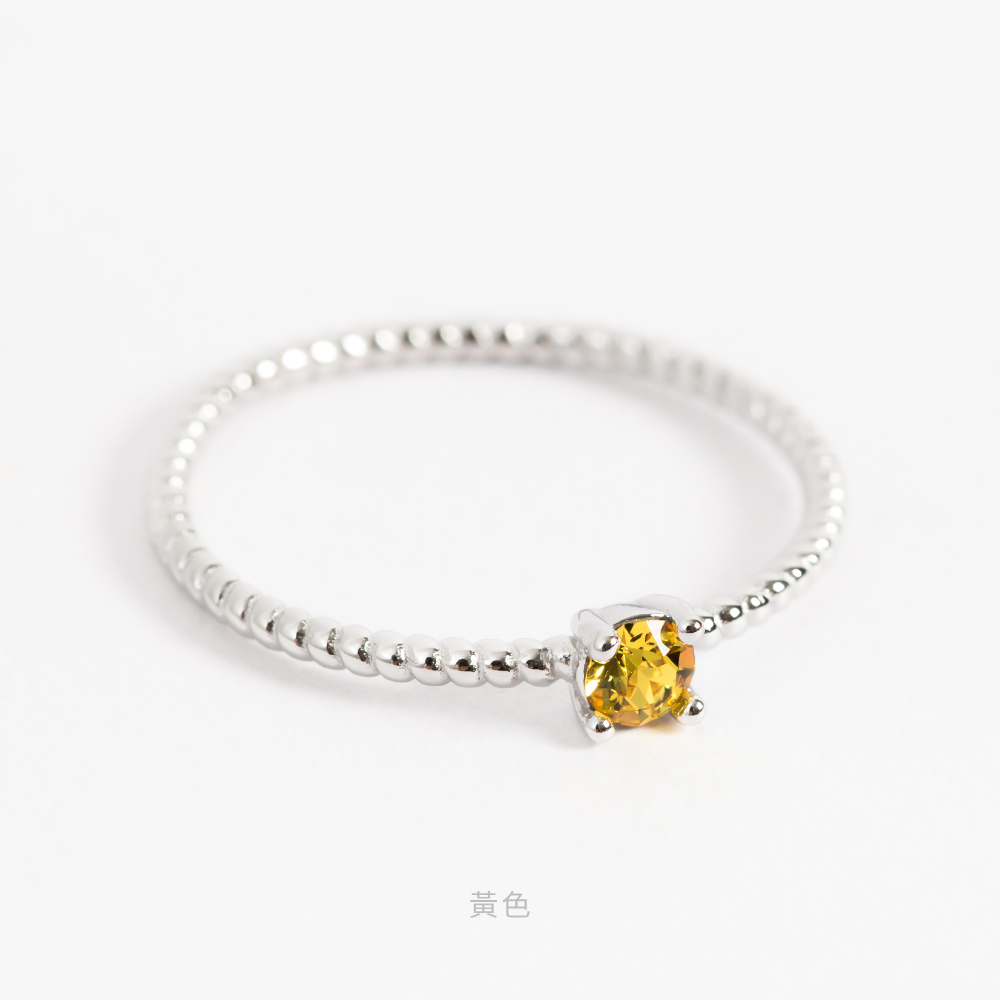 施華洛世奇 單鑽 S925 純銀 防過敏 戒指