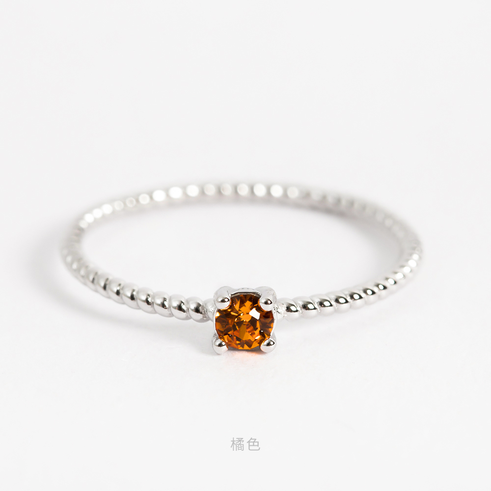 施華洛世奇 單鑽 S925 純銀 防過敏 戒指