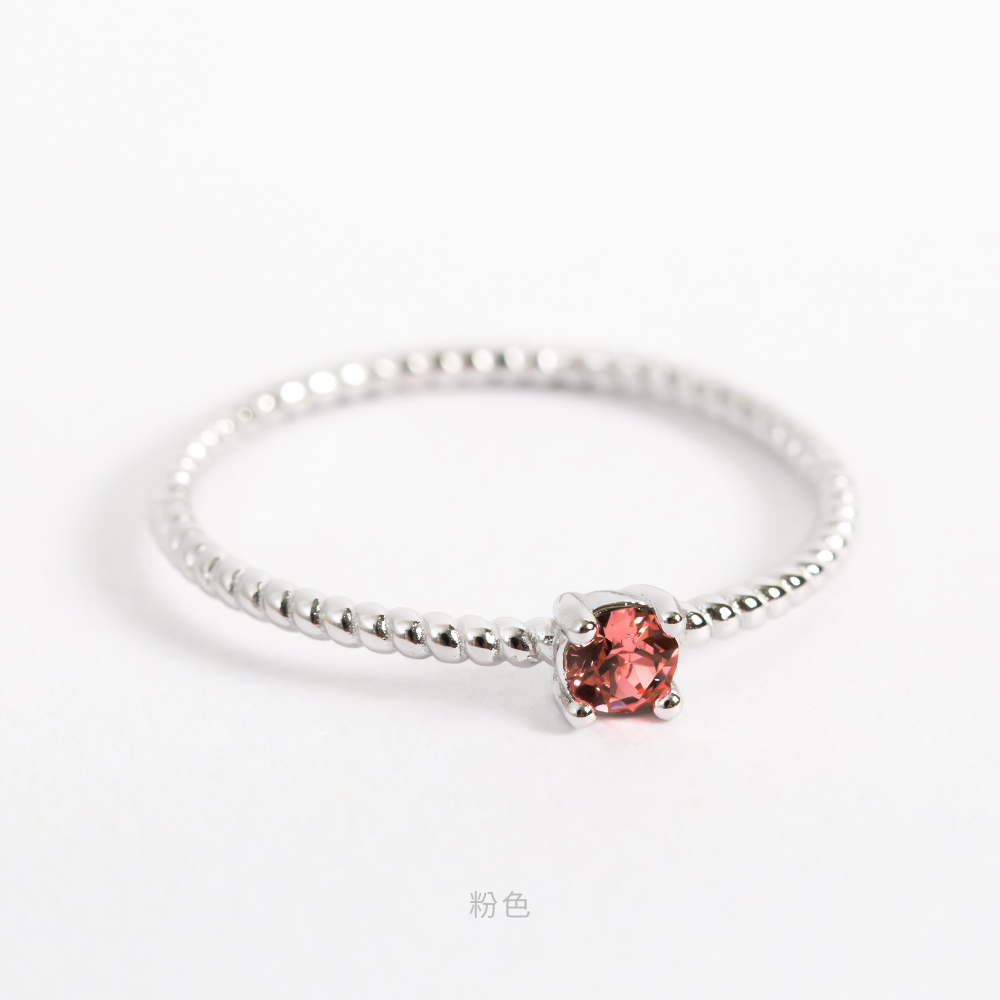 施華洛世奇 單鑽 S925 純銀 防過敏 戒指