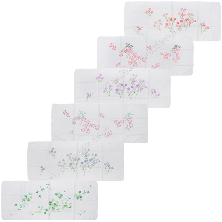6條裝 印花紗布運動巾 4130201