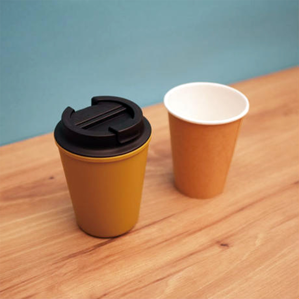 Rivers WALLMUG Sleek  雙層隨行咖啡杯 350ml_芥末黃