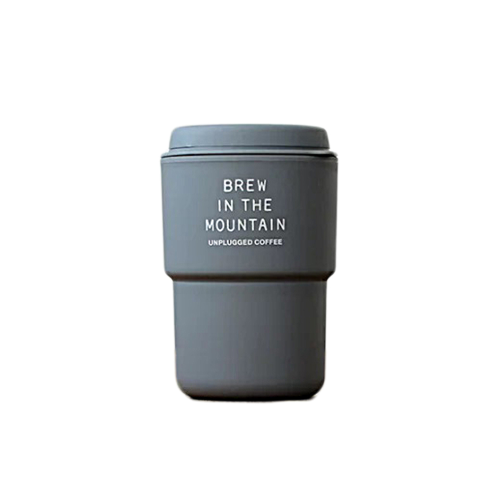 Rivers WALLMUG DEMITA UNPLUGGED雙層隨行咖啡杯 350ml_鉛灰