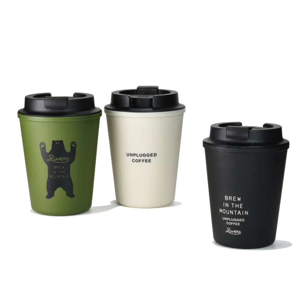 Rivers WALLMUG Sleek Unplugged 雙層隨行咖啡杯 350ml_鉛灰