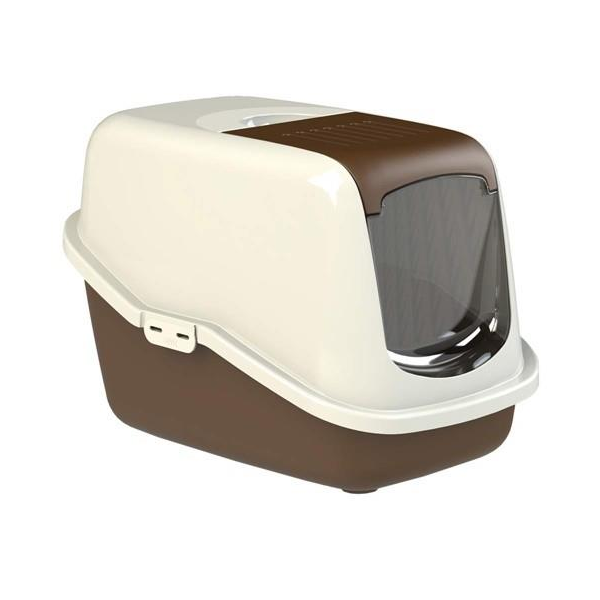 PEEWEE必威-屋型雙層貓便盆(碳黑/槍灰/象牙棕)