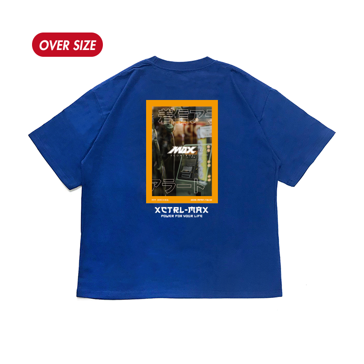 MAXXC 東京制造公共電話短T-寶藍