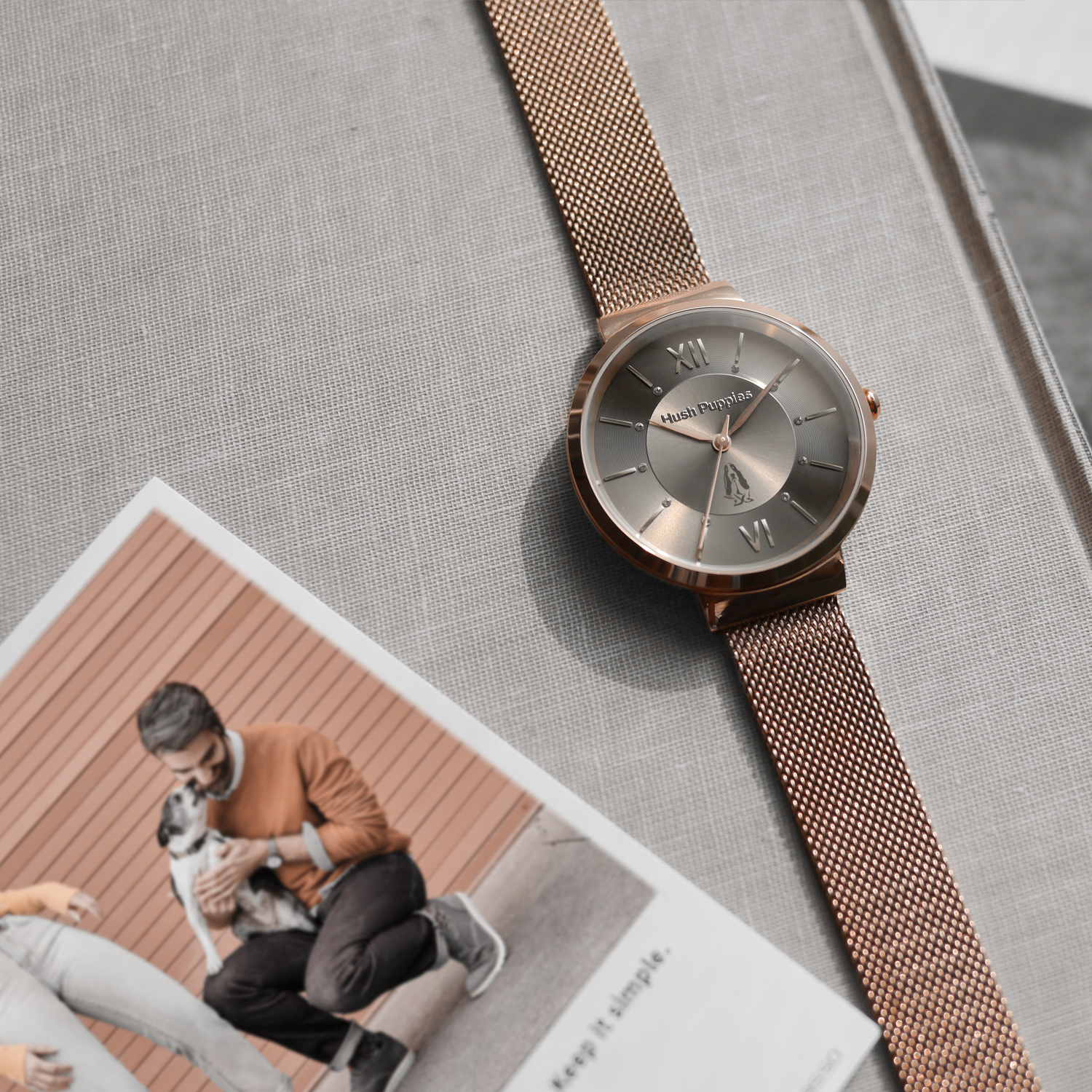 Signature 薄型雙色米蘭女錶