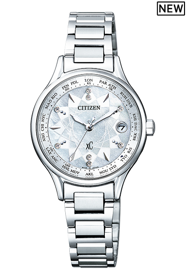 萬年鐘錶 - 限定款 Citizen 星辰錶  XC   光動能電波錶  EC1160-54W  錶徑28MM
