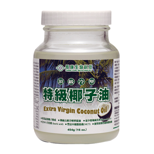 長庚頂級冷壓特級椰子油(454g/瓶)