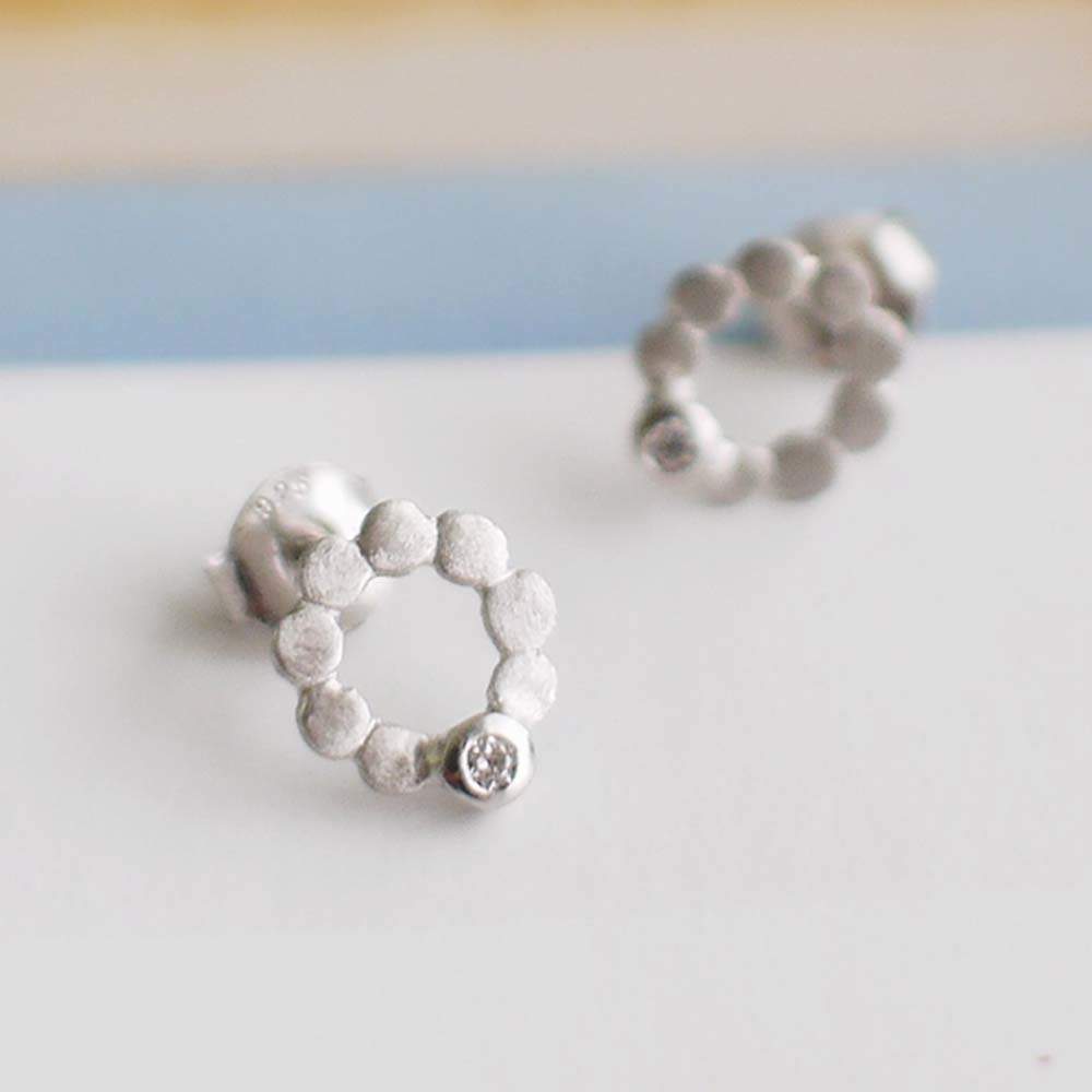 棉花糖純銀耳環/DE709N