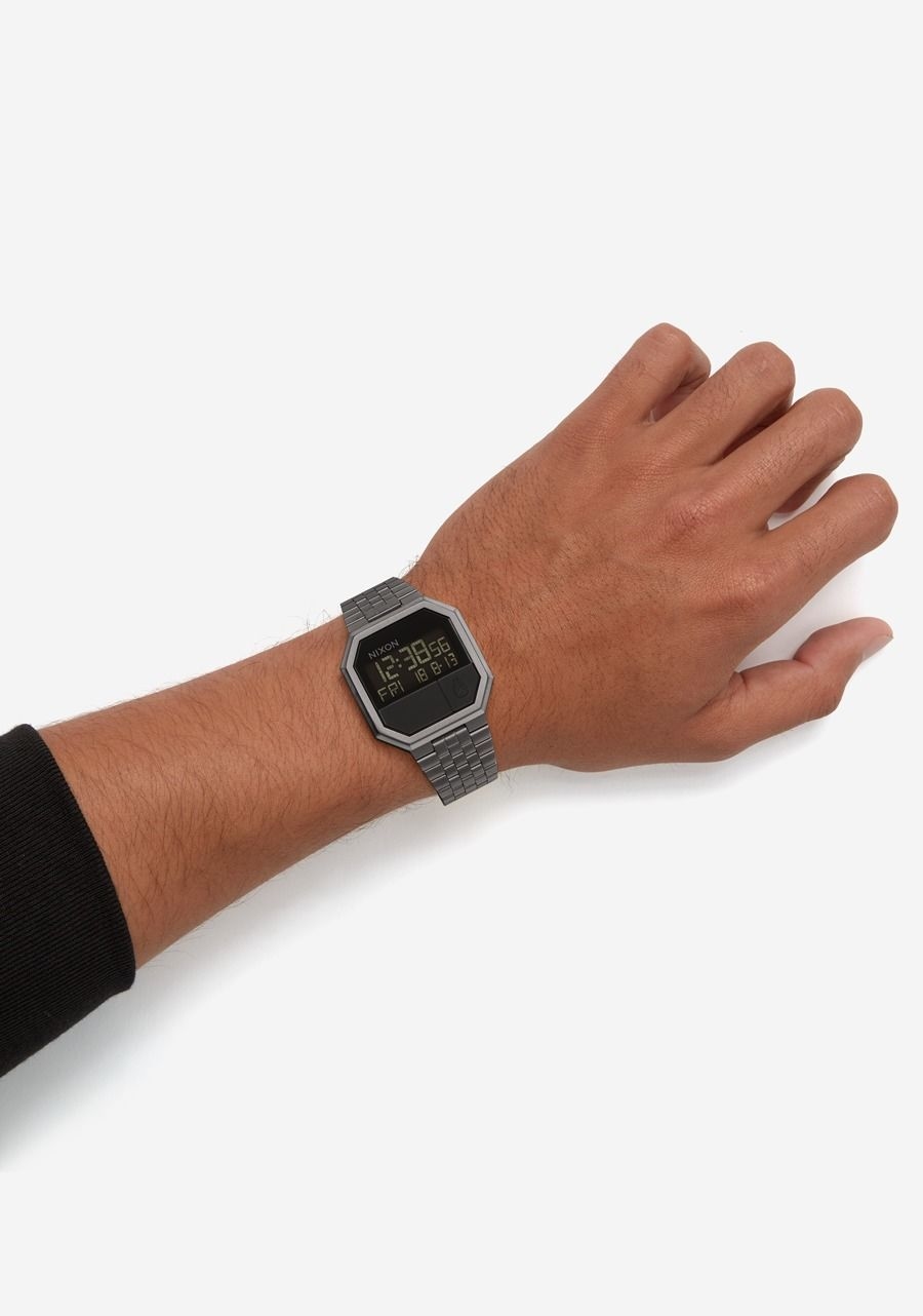 萬年鐘錶 - NIXON 尼克森 衝浪  RE-RUN電子錶  A158-632   錶徑44MM