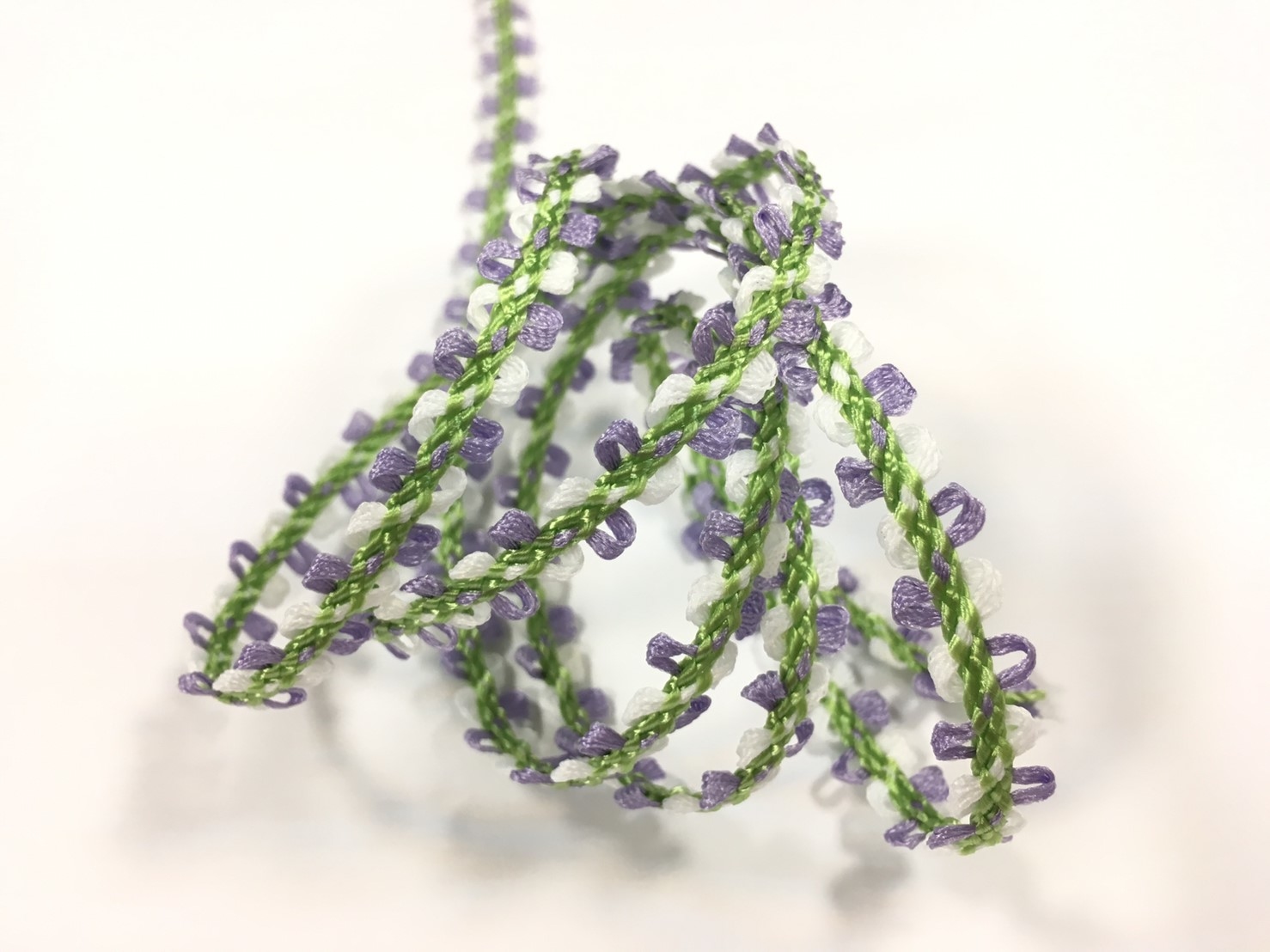 雙耳花飾織帶/8mm