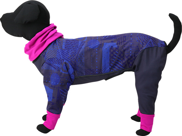 ACTIVE WAN 全身穿著衣-中大型犬-粉彩藍款