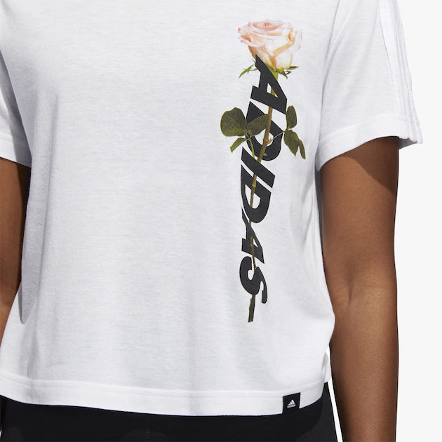 ADIDAS FLORAL ROSE TEE