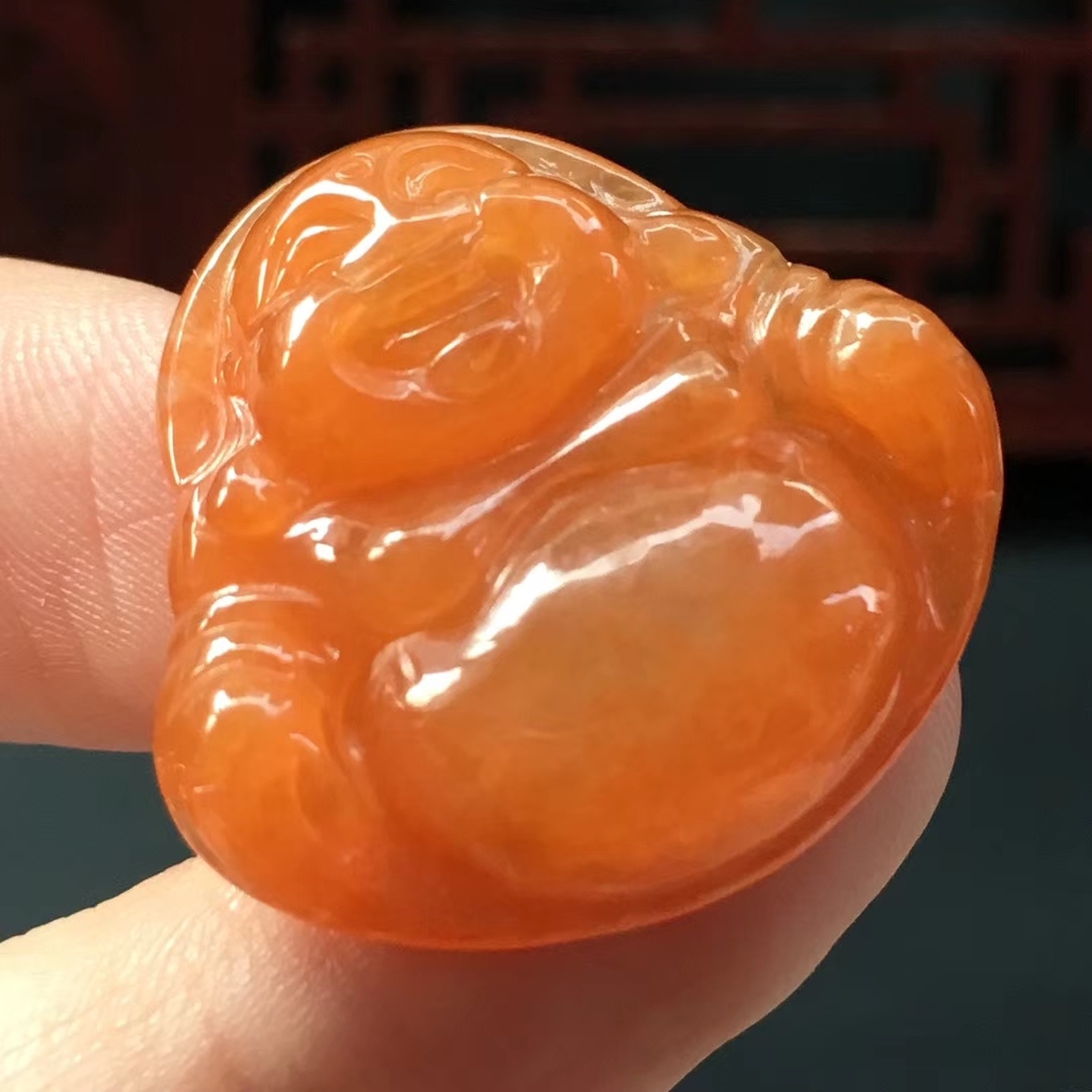 J718631 冰糯紅翡小佛公