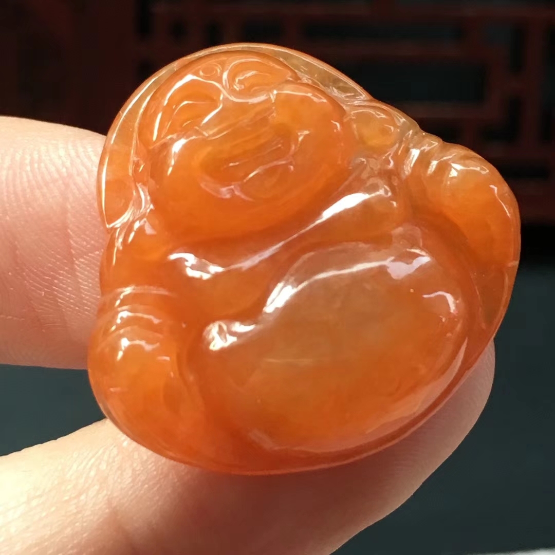 J718631 冰糯紅翡小佛公