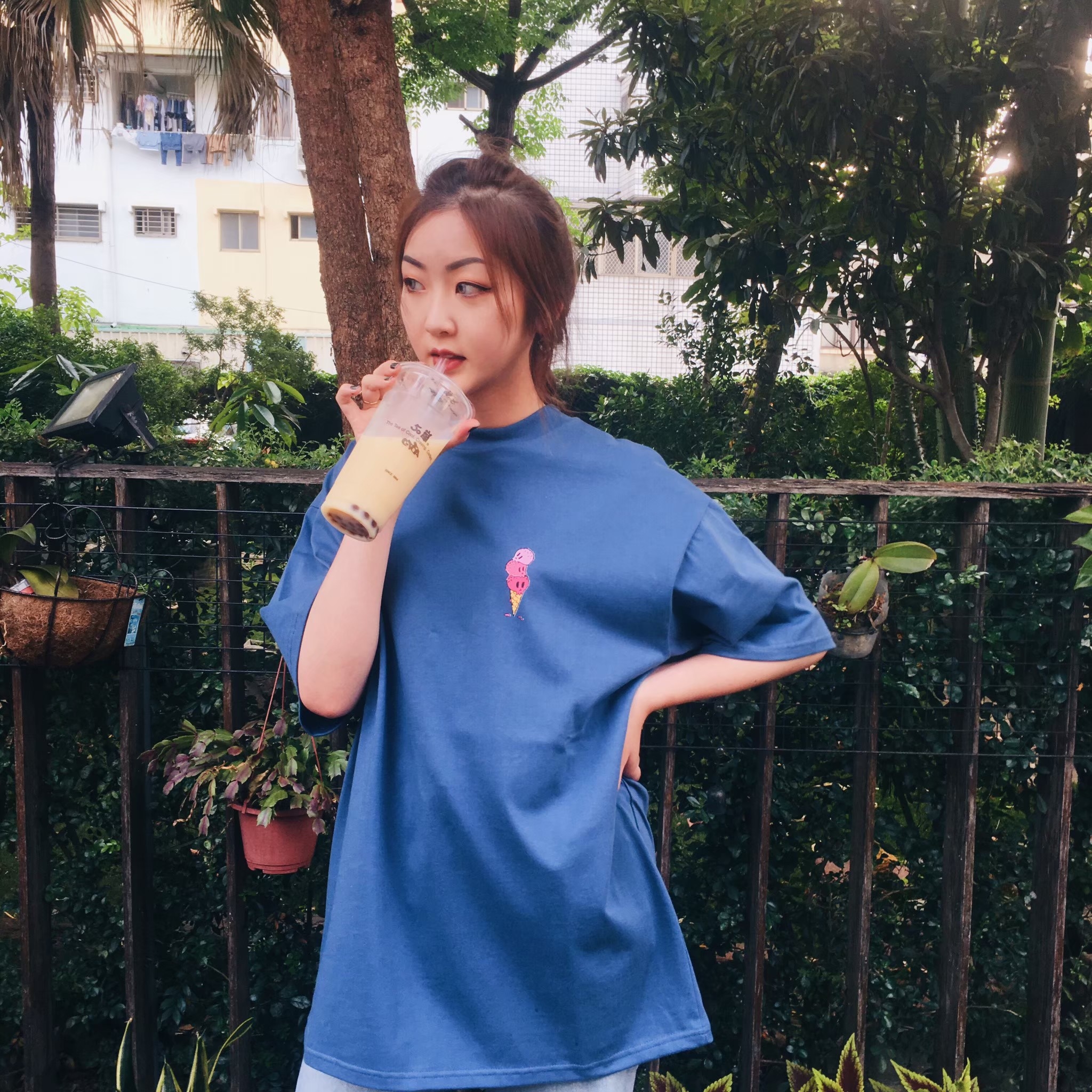 韓國 冰淇淋圖片 寬鬆短袖