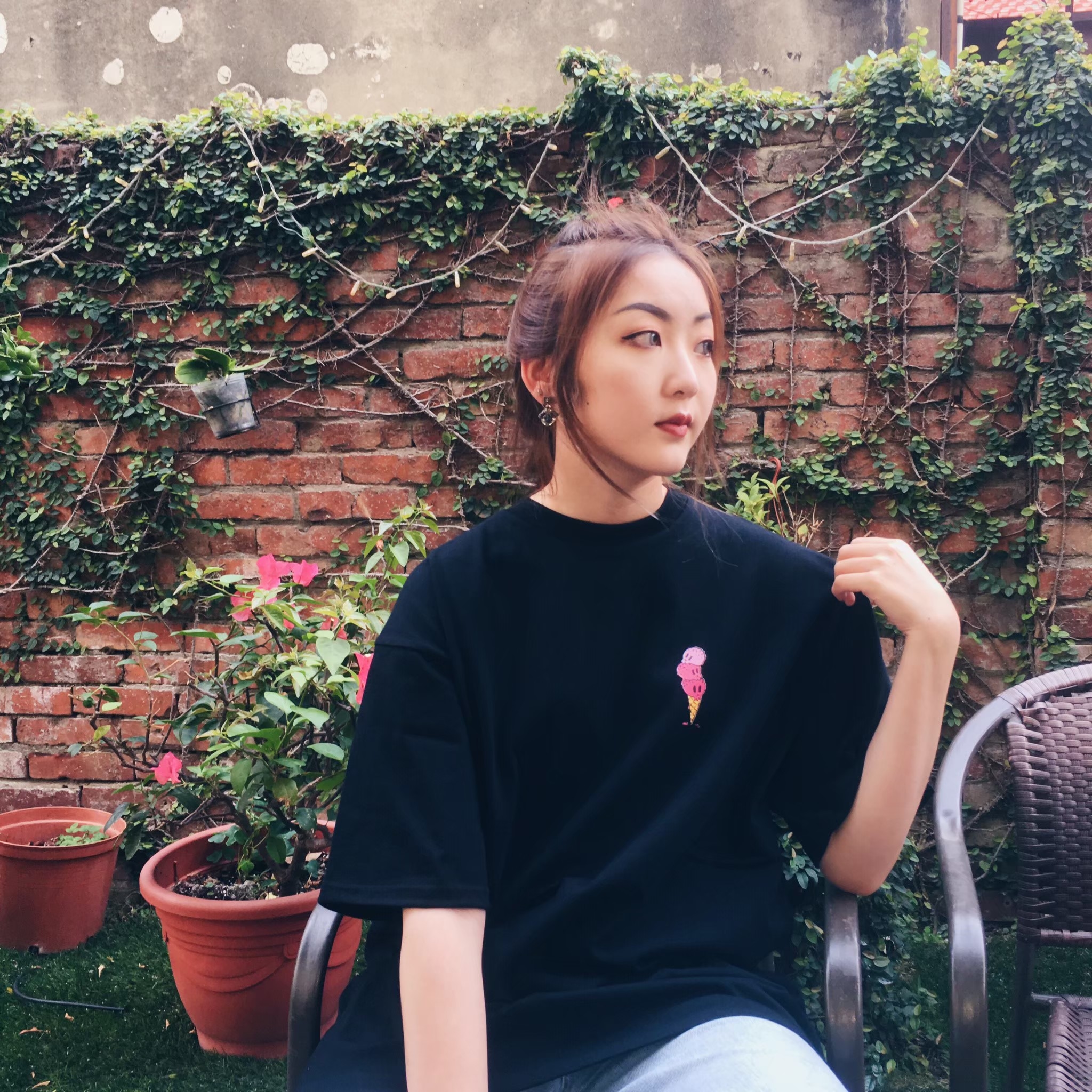 韓國 冰淇淋圖片 寬鬆短袖