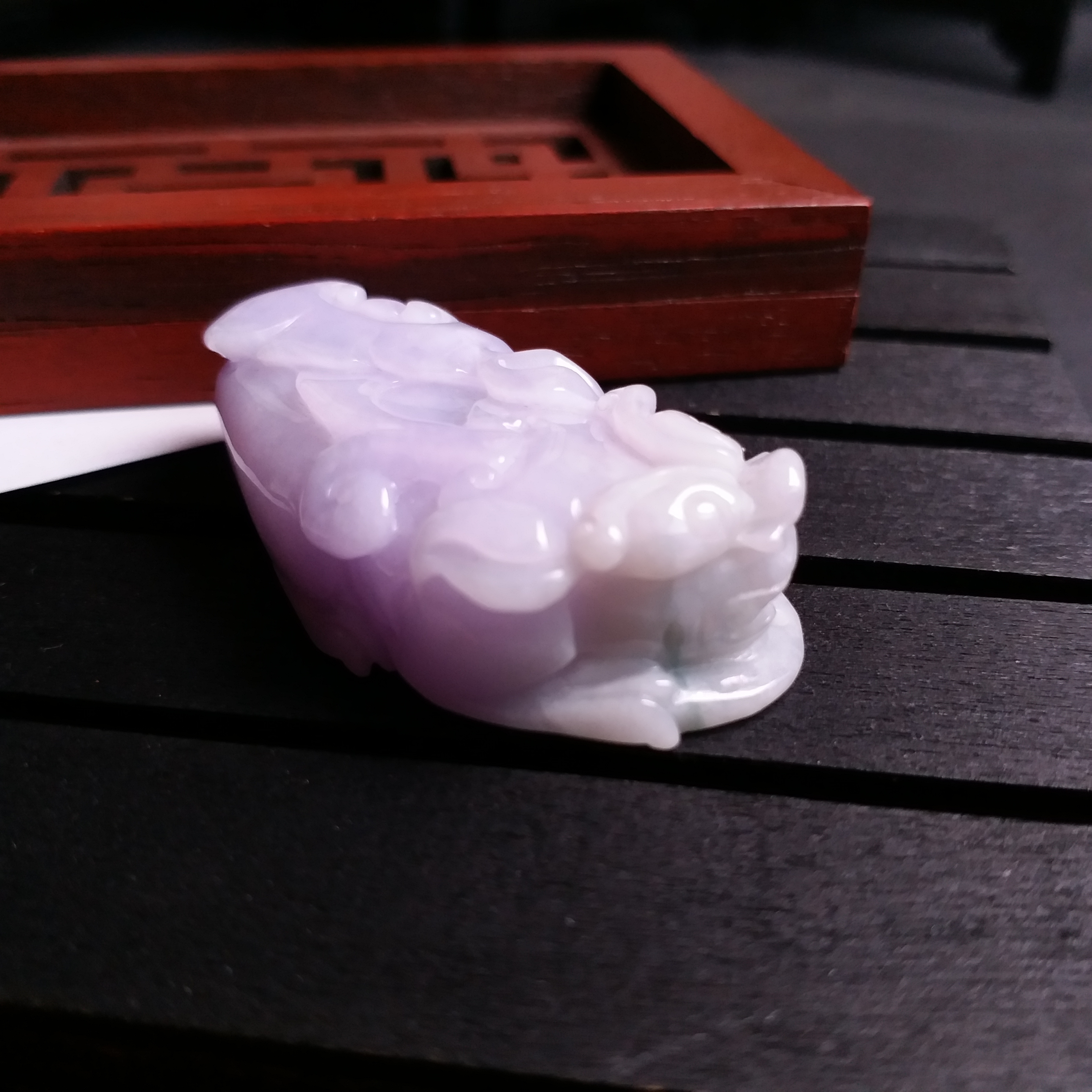 緬甸紫羅蘭貔貅, 天然翡翠A玉, 緬甸玉, Jade, Jadeite
