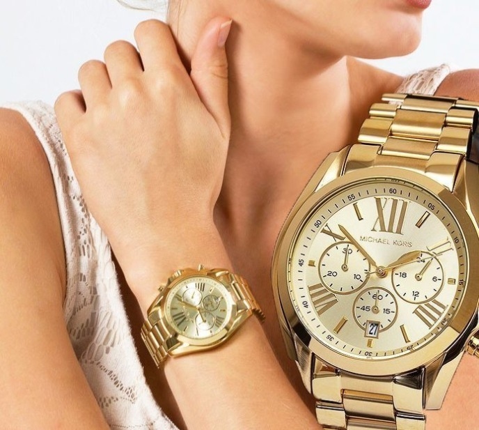 萬年鐘錶 - Michael Kors /  MK女錶  晶鑽女錶  MK5605 錶徑36MM