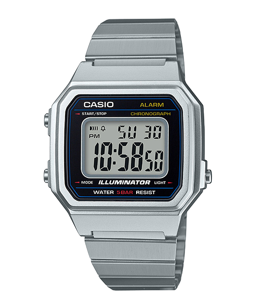 萬年鐘錶 - 卡西歐  CASIO 復古金錶 電子錶  B650WD-1A   錶徑 43.1MM