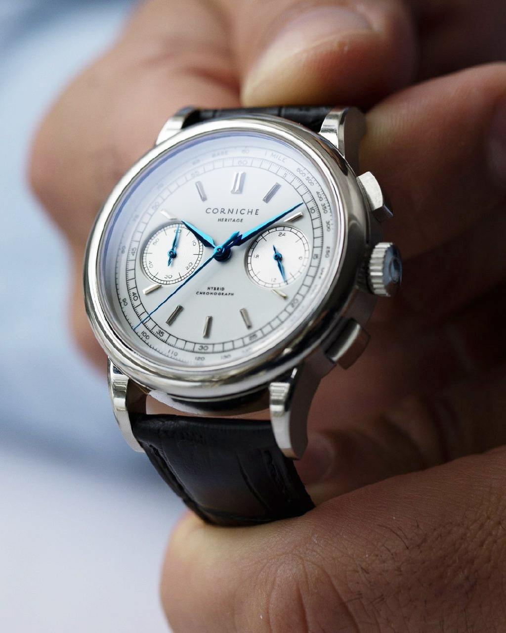 Heritage Chronograph - Stainless Steel and White Dial