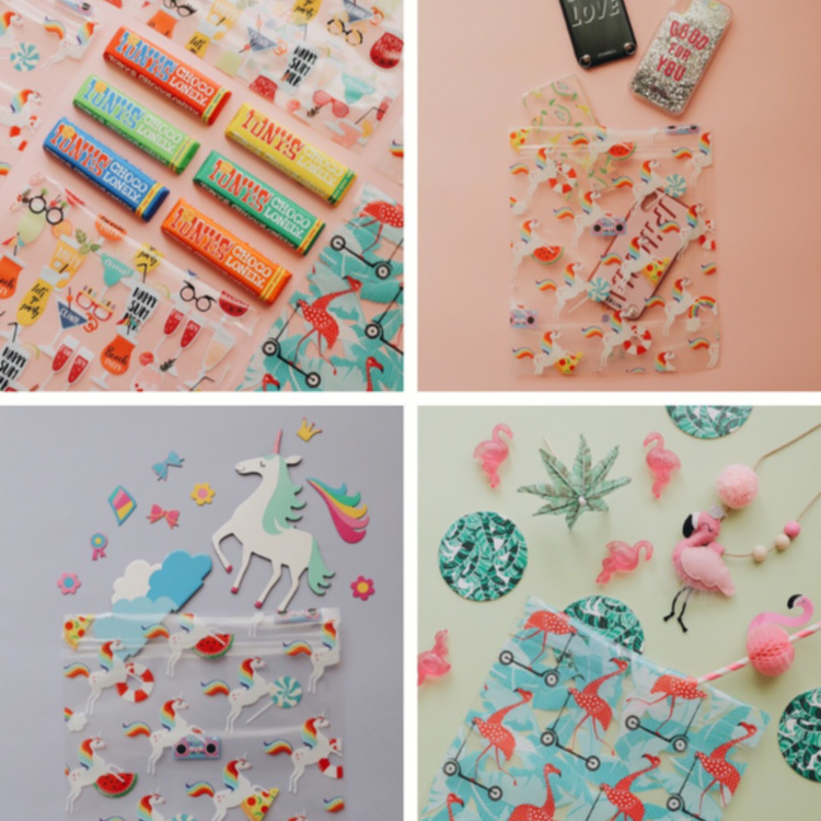 夏日系列三圖合一抗菌萬用立體袋-綜合包（中型) 9入