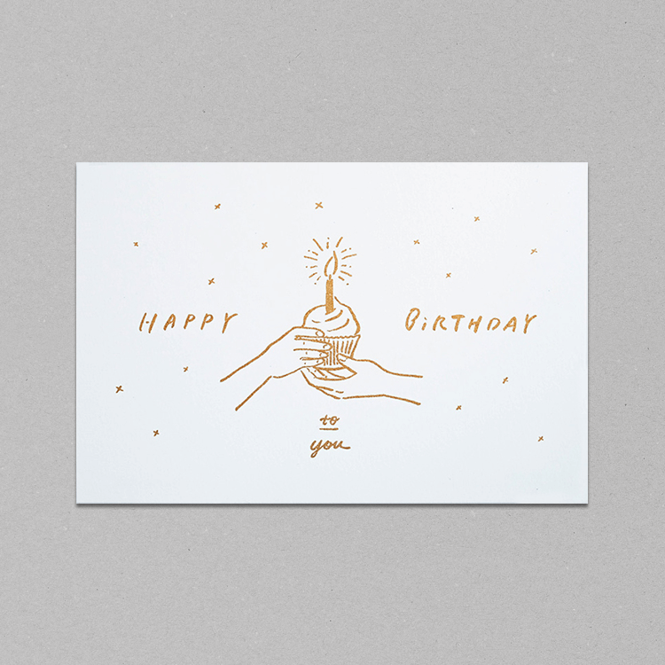 「HAPPY BIRTHDAY」生日明信片