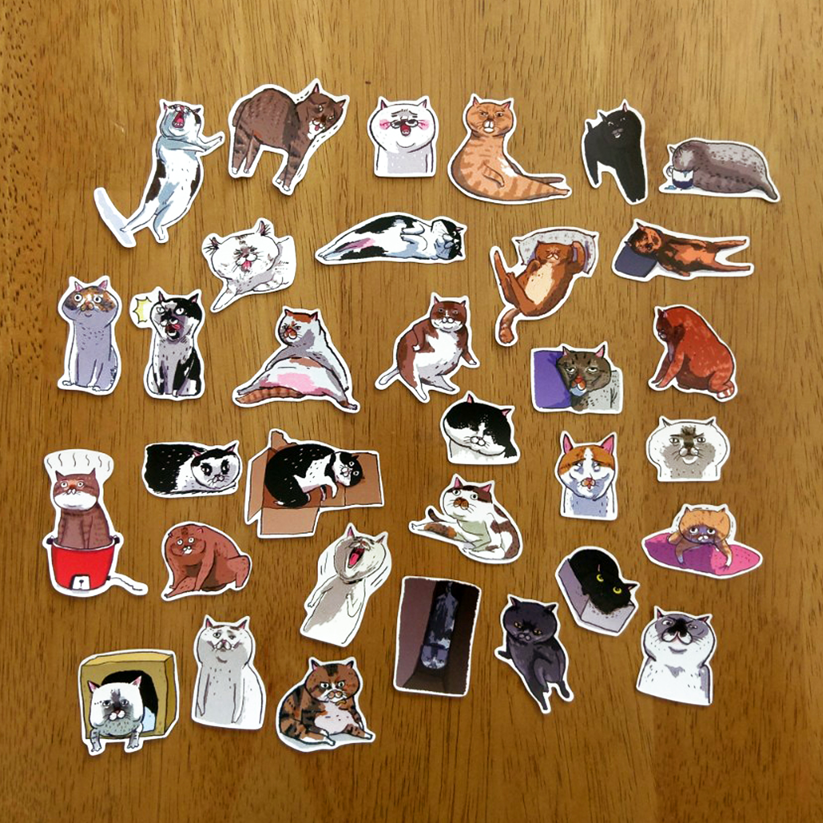 【ehcat貓室友】貓似顏貼紙鐵盒 04