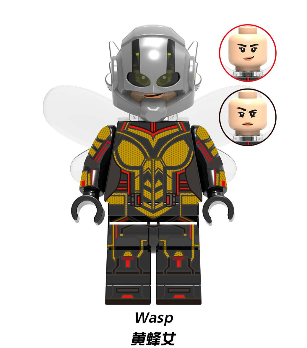 Wasp Ant Man Endgame Avengers Custom Marvel Super Heroes Minifigs Minifigures Fit Lego X1311