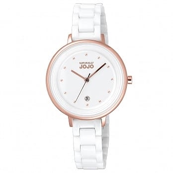 【NATURALLY JOJO】簡約時尚輕量陶瓷錶款 JO96926-88R 黑 / JO9626-80R 白 現代鐘錶