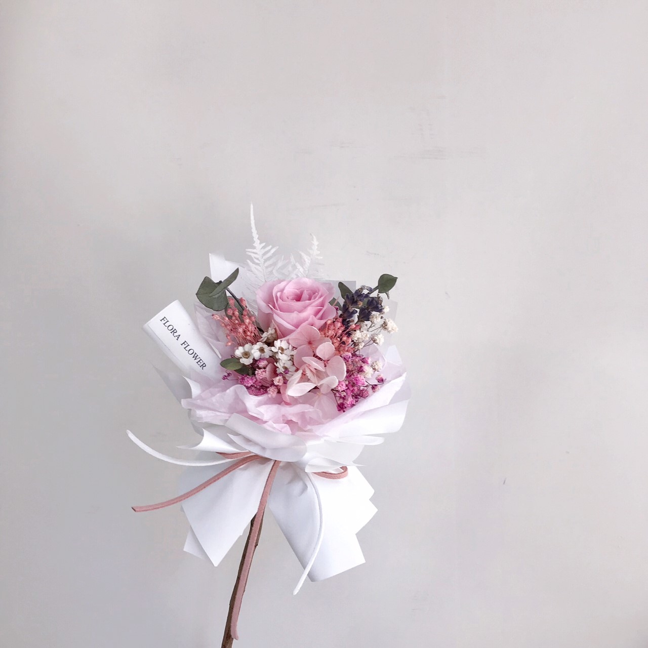 單支永生玫瑰-粉紅色