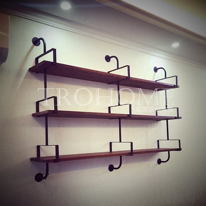 可訂製 實木方框層板架