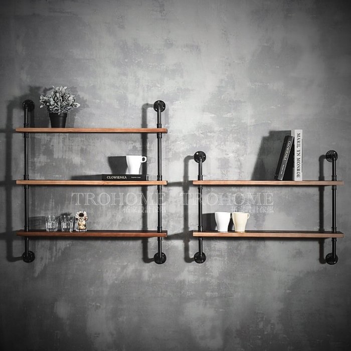 可訂製 實木多層水管層架