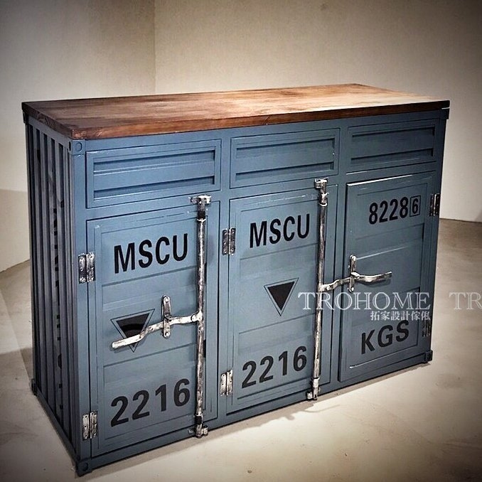 可訂製-全鐵貨櫃推門櫃