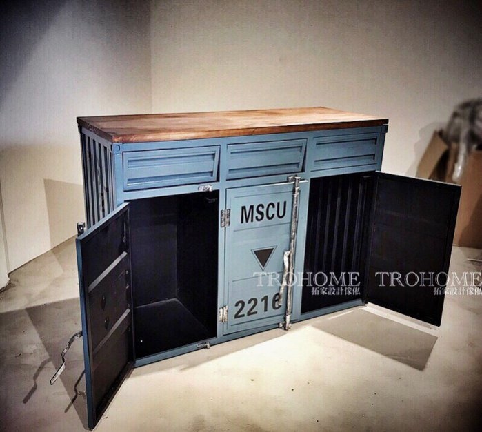 可訂製-全鐵貨櫃推門櫃