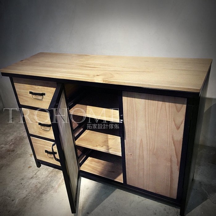 可訂製-實木抽屜收納櫃