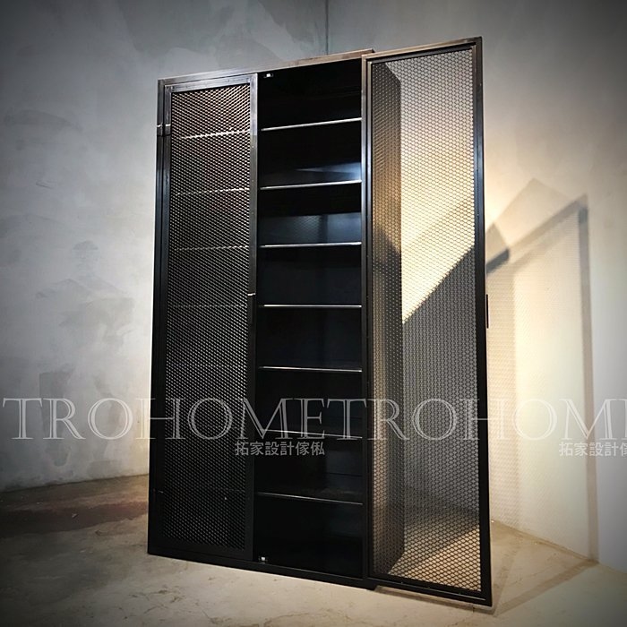 可訂製 全鐵製鐵網鞋櫃