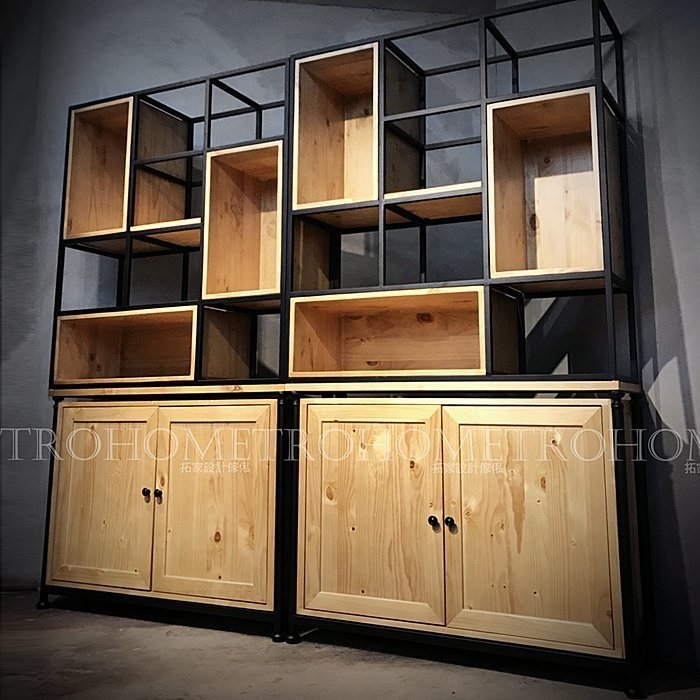 可訂製 組合式方格收納展示櫃