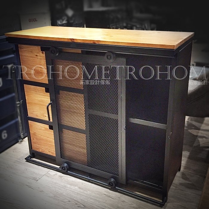 可訂製-滑軌網門抽屜收納櫃