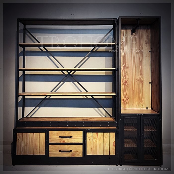 可訂製 超強大收納書架衣櫃組