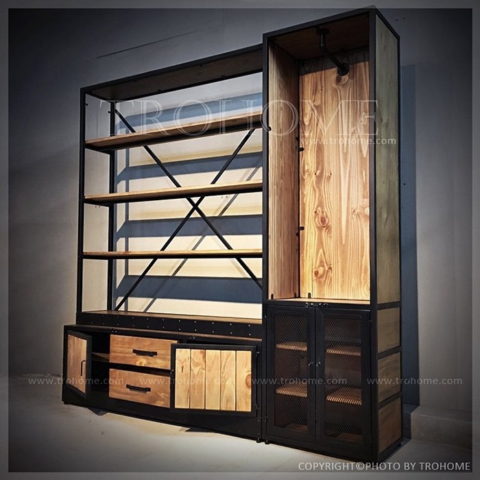 可訂製 超強大收納書架衣櫃組