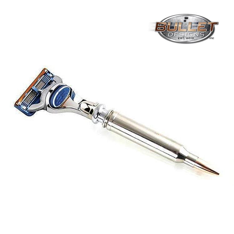 美國 Bullet - 麥格農子彈 手動安全刮鬍刀組（Fusion / 鋒隱刀片 / 禮盒）